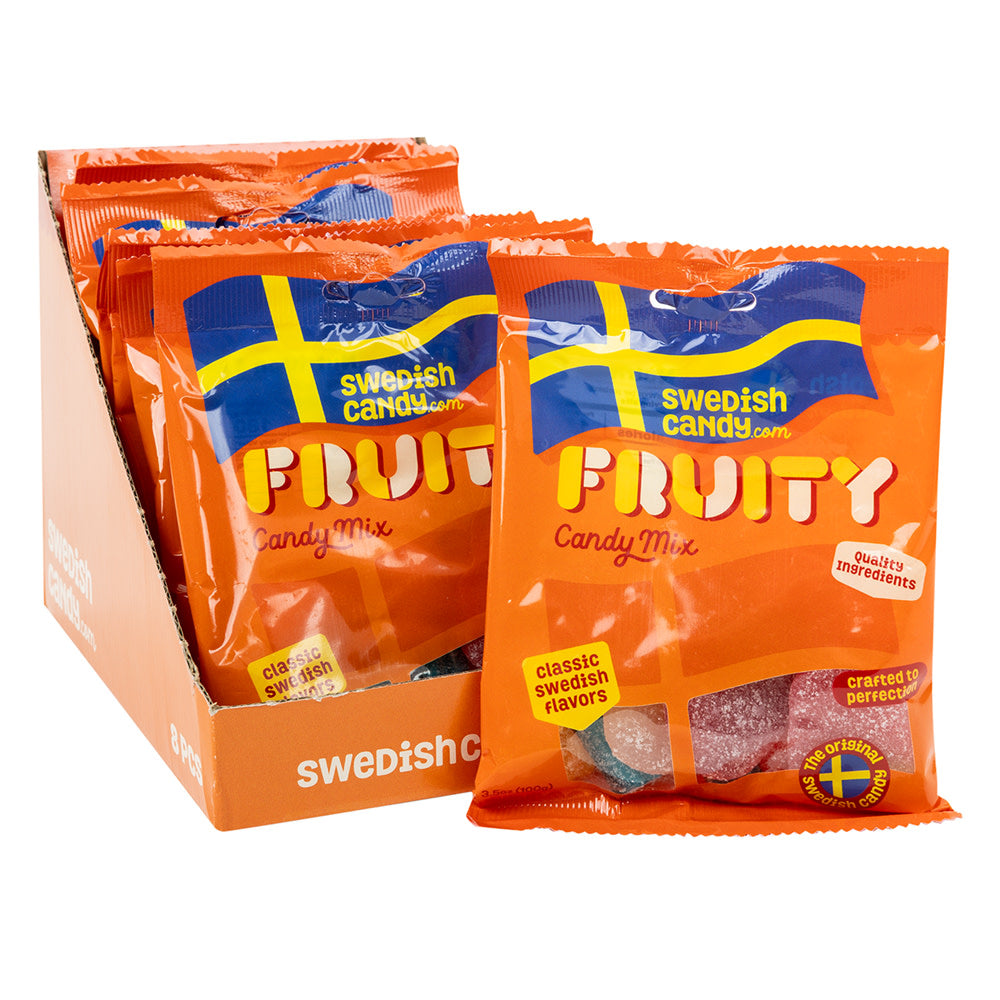 Wholesale Swedishcandy.Com Fruity Candy Mix 3.5 Oz Peg Bag- Bulk
