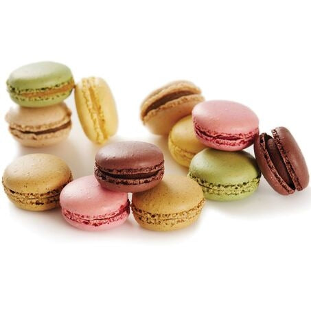Wholesale White Toque Case Assorted Classic French Macarons- Bulk
