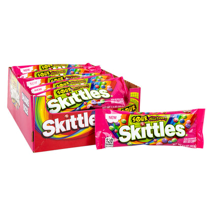 Wholesale Skittles Sour Wild Berry Share Size 3.3 Oz Bag- Bulk