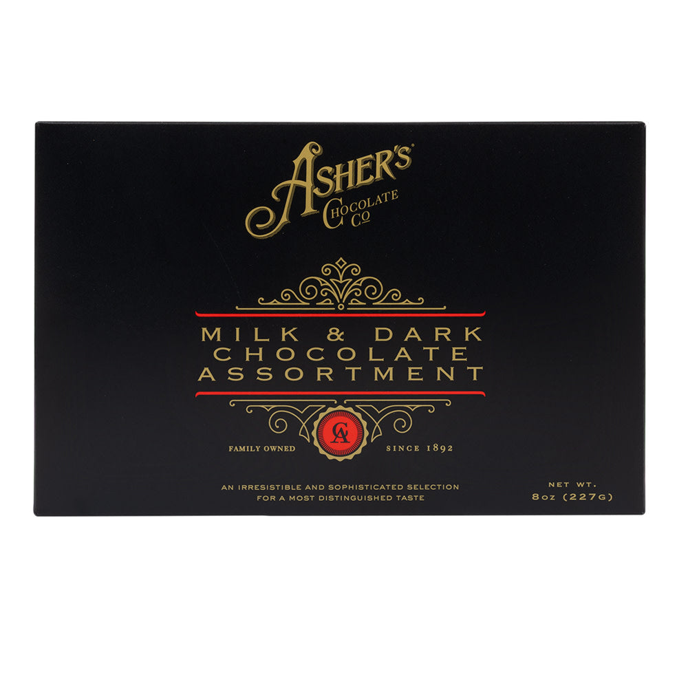 Wholesale Asher’S Milk & Dark Chocolate Assortment 8 Oz Gift Box- Bulk