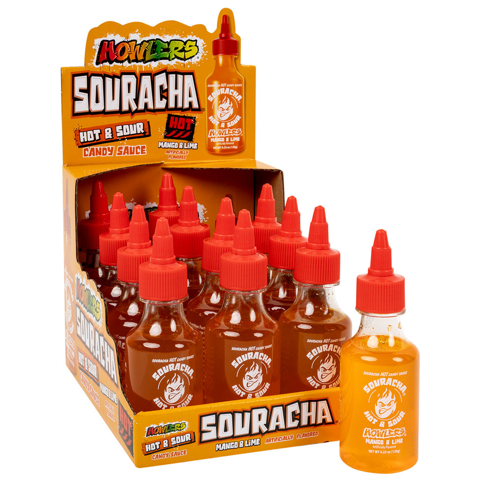 Wholesale Howlers Hot & Sour Mango & Lime Souracha 4.23 Oz Bottle- Bulk