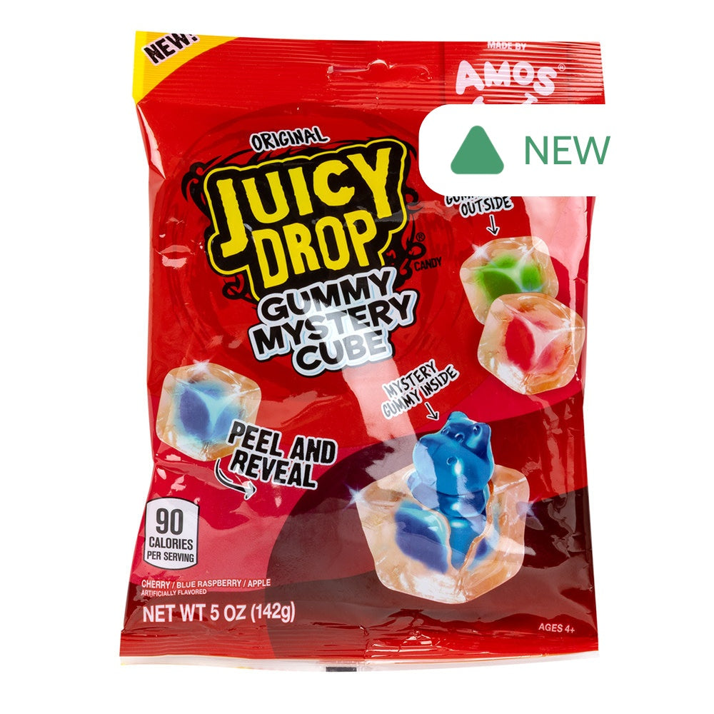 Wholesale Juicy Drop Original Gummy Mystery Cube 5 Oz Peg Bag- Bulk