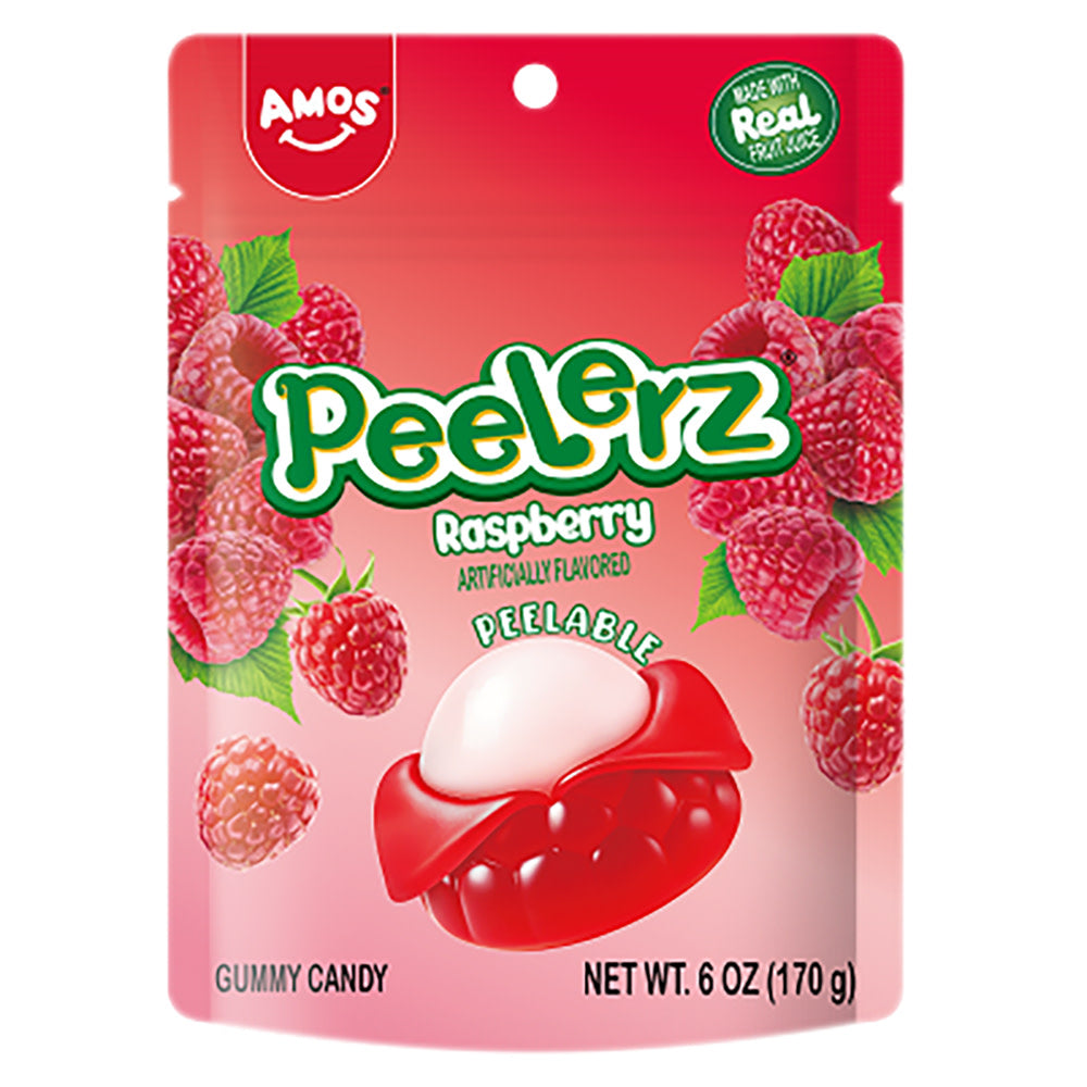 Wholesale Peelerz Gummy Raspberry 6 Oz Bag- Bulk
