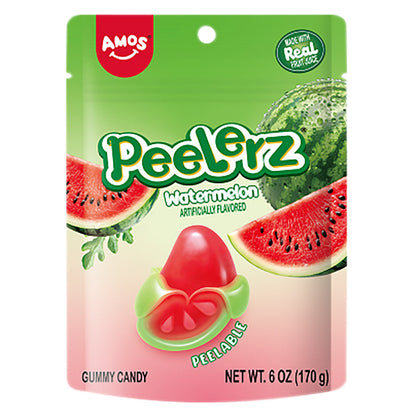 Wholesale Peelerz Gummy Watermelon 6 Oz Bag- Bulk