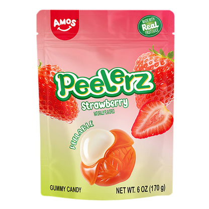 Wholesale Peelerz Gummy Strawberry 6 Oz Bag- Bulk