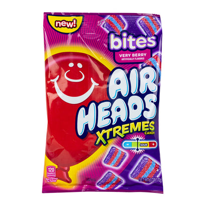 Wholesale Airheads Xtremes Verry Berry Bites 6 Oz Peg Bag- Bulk