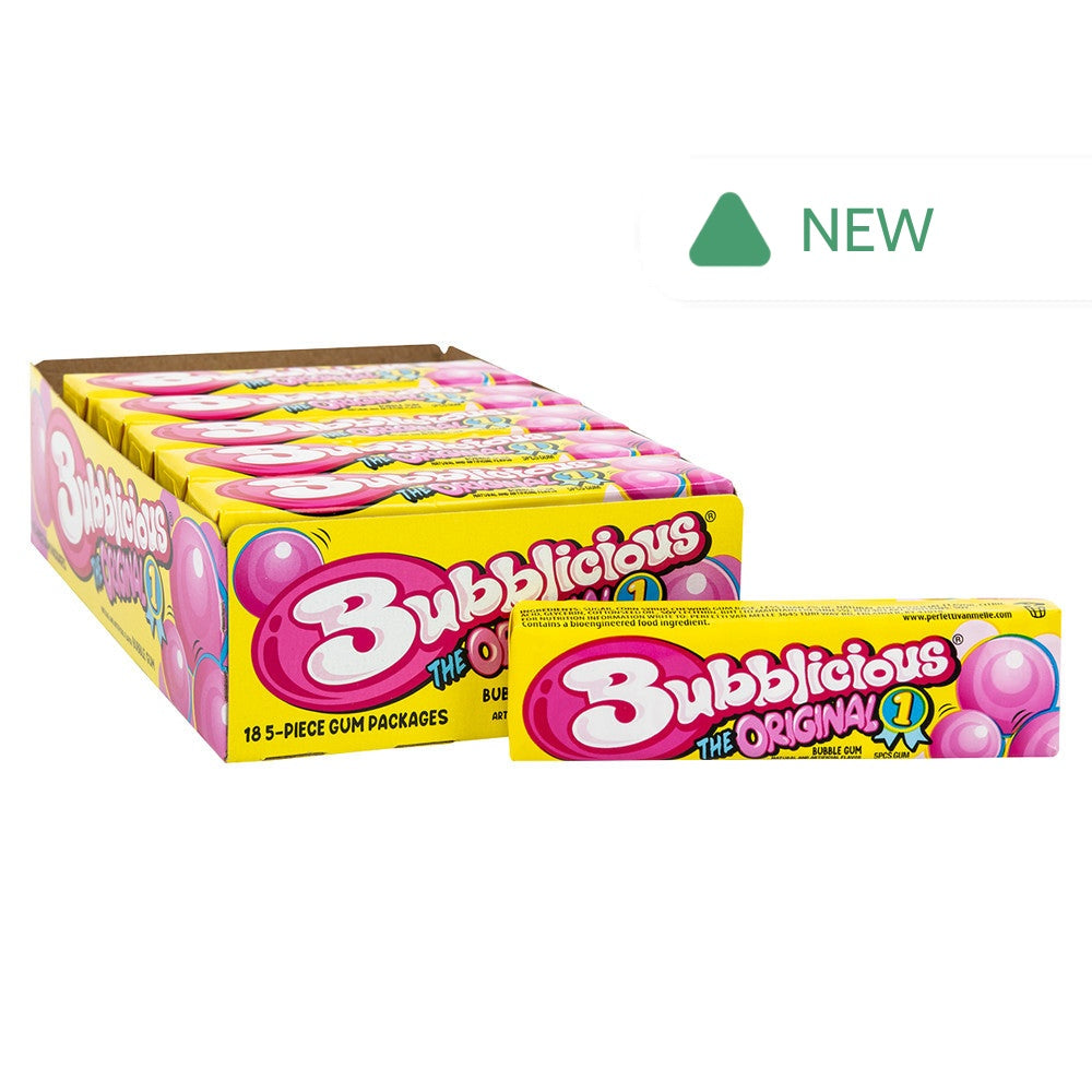 Wholesale Bubblicious The Original Bubble Gum 5 Piece- Bulk
