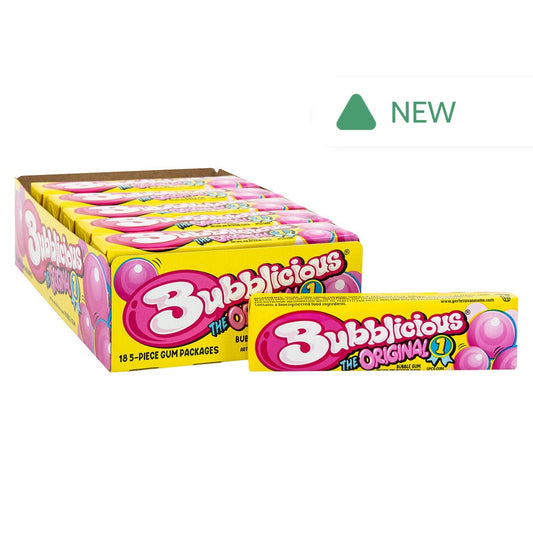 Wholesale Bubblicious The Original Bubble Gum 5 Piece- Bulk