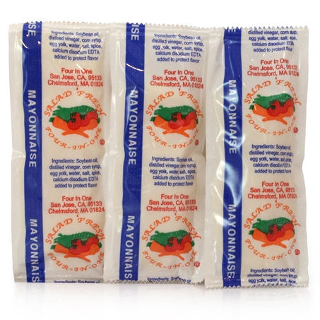 Wholesale Salad Fresh Case Mayonnaise Packets- Bulk