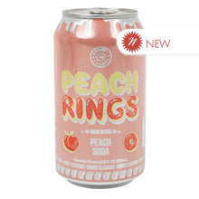 Wholesale Candy Lips Peach Rings Peach Soda 12 Oz Can- Bulk