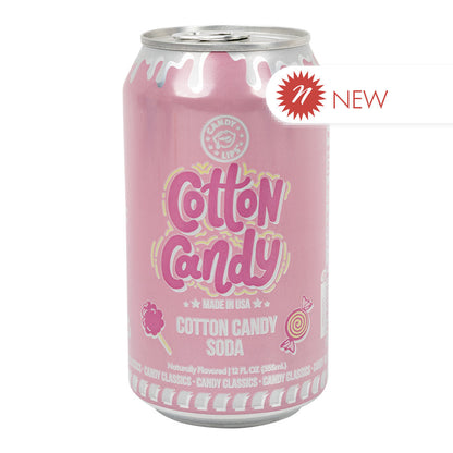 Wholesale Candy Lips Cotton Candy Soda 12 Oz Can- Bulk