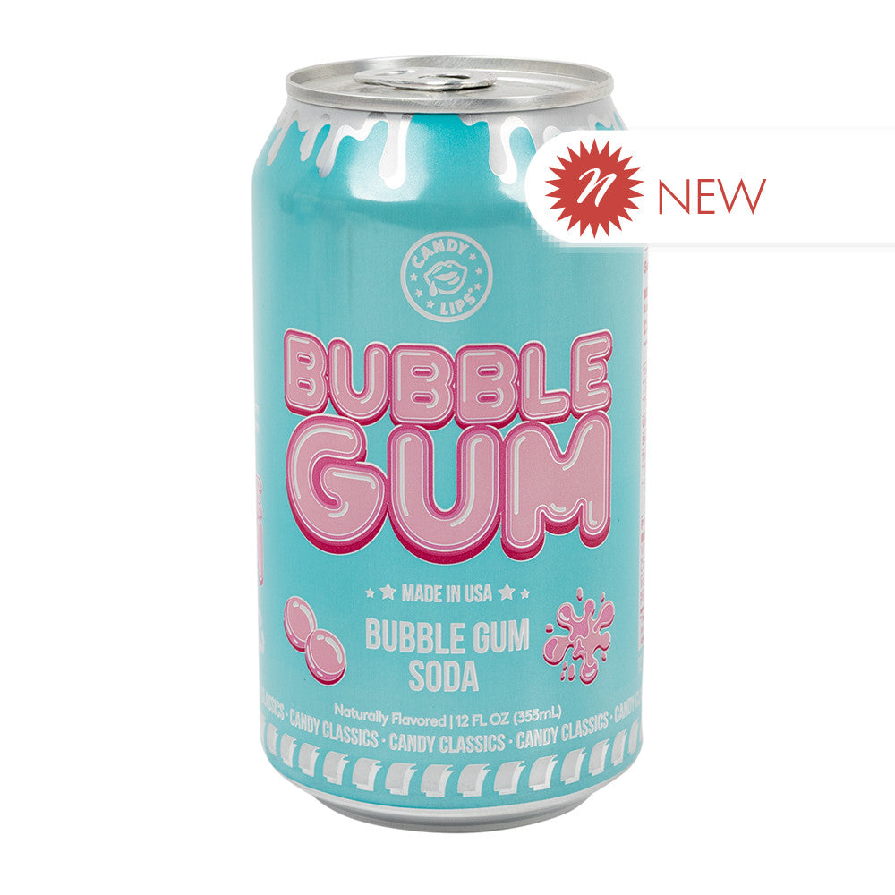 Wholesale Candy Lips Bubble Gum Soda 12 Oz Can- Bulk