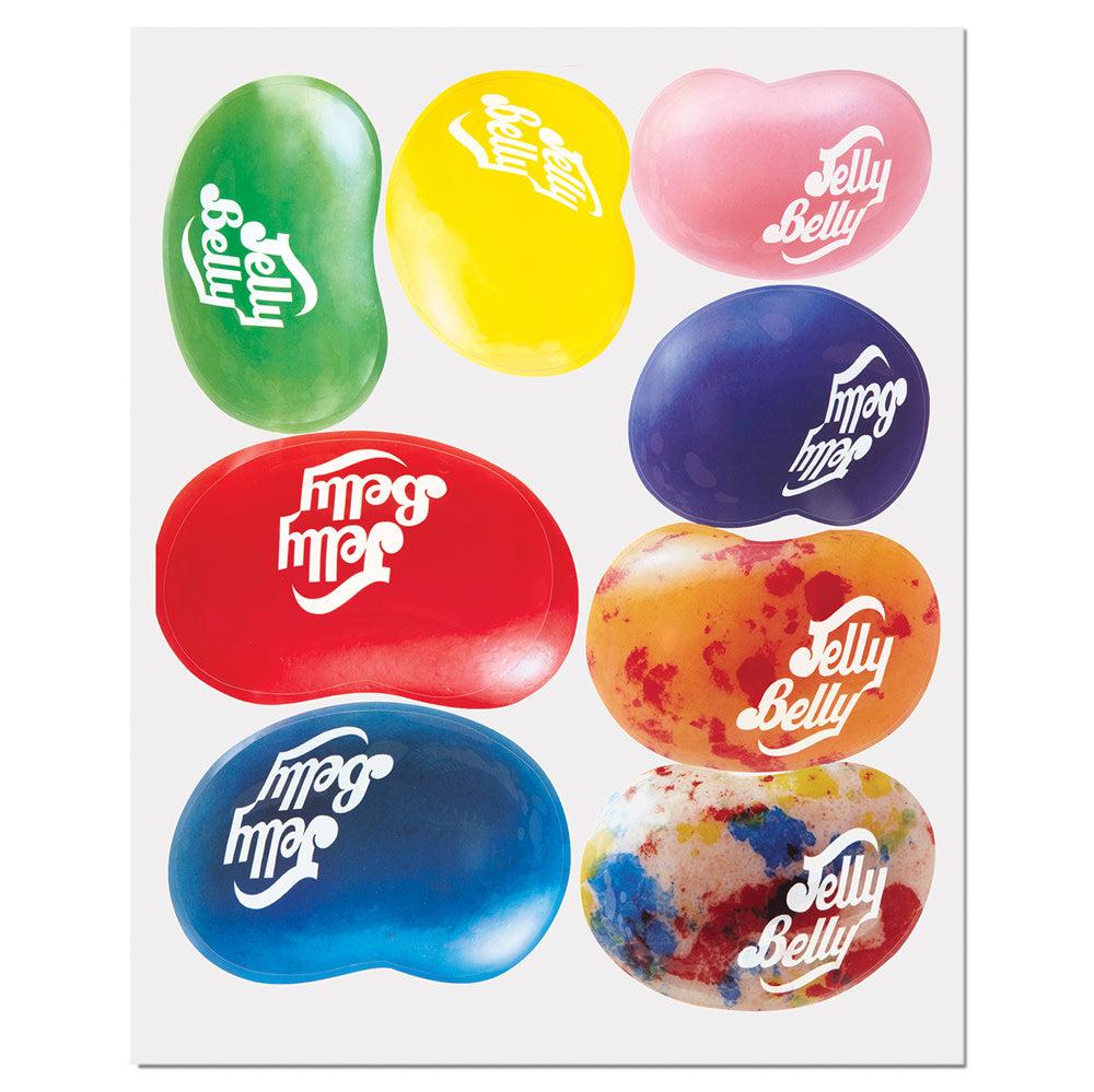 Wholesale Jelly Belly 3D Bean Window Decal Sheets- Bulk