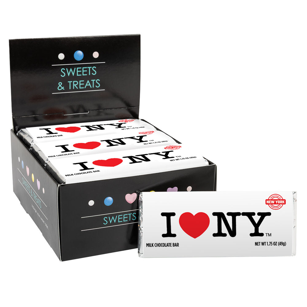 Wholesale MoMints I Love Ny Milk Chocolate 1.75 Oz Bar- Bulk