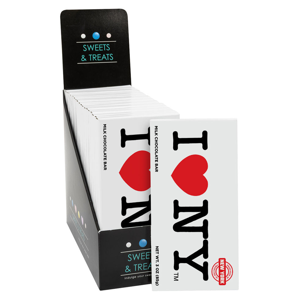 Wholesale MoMints I Love Ny Milk Chocolate 3 Oz Bar- Bulk