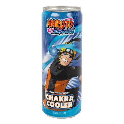 Wholesale Naruto Shippuden Blue Raspberry Chakra Cooler Drink 12 Oz Can- Bulk