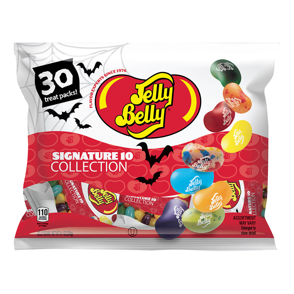 Wholesale Jelly Belly Signature 10 Collection Treat Packs 6.75 Oz Lay Down Bag- Bulk