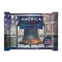 Wholesale MoMints America 250 Milk Chocolate 3 Oz Bar- Bulk