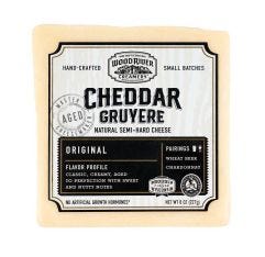 Wholesale Wood River Creamery Original Cheddar Gruyere Cuts 8 Oz- Bulk