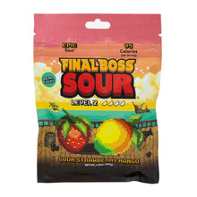 Wholesale Final Boss Sour Level 2 Sour Strawberry Mango 3.5 Oz Peg Bag- Bulk