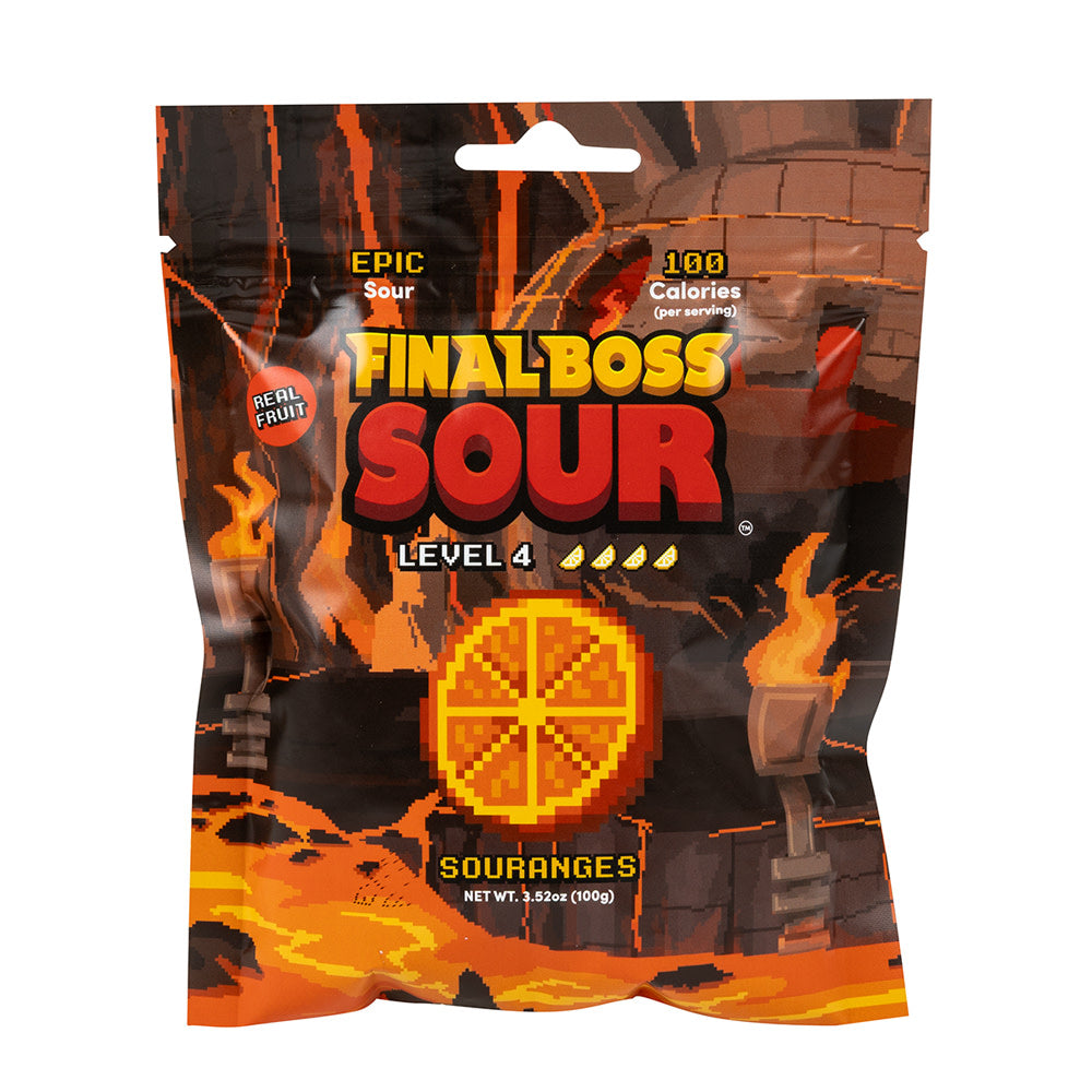 Wholesale Final Boss Sour Level 4 Souranges 3.5 Oz Peg Bag- Bulk