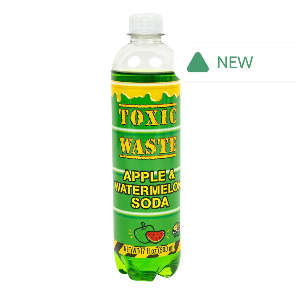 Wholesale Toxic Waste Apple & Watermelon Soda 17 Oz Bottle- Bulk