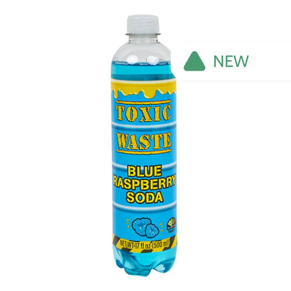 Wholesale Toxic Waste Blue Raspberry Soda 17 Oz Bottle- Bulk
