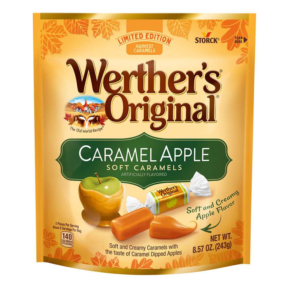 Wholesale Werther'S Original Caramel Apple Soft Caramels 8.57 Oz Pouch- Bulk