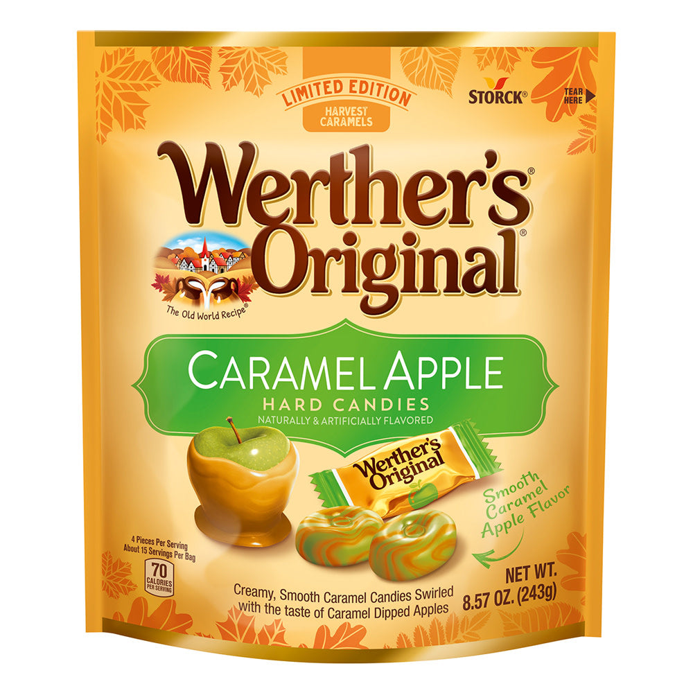 Wholesale Werther'S Original Caramel Apple Hard Candies 8.57 Oz Pouch- Bulk