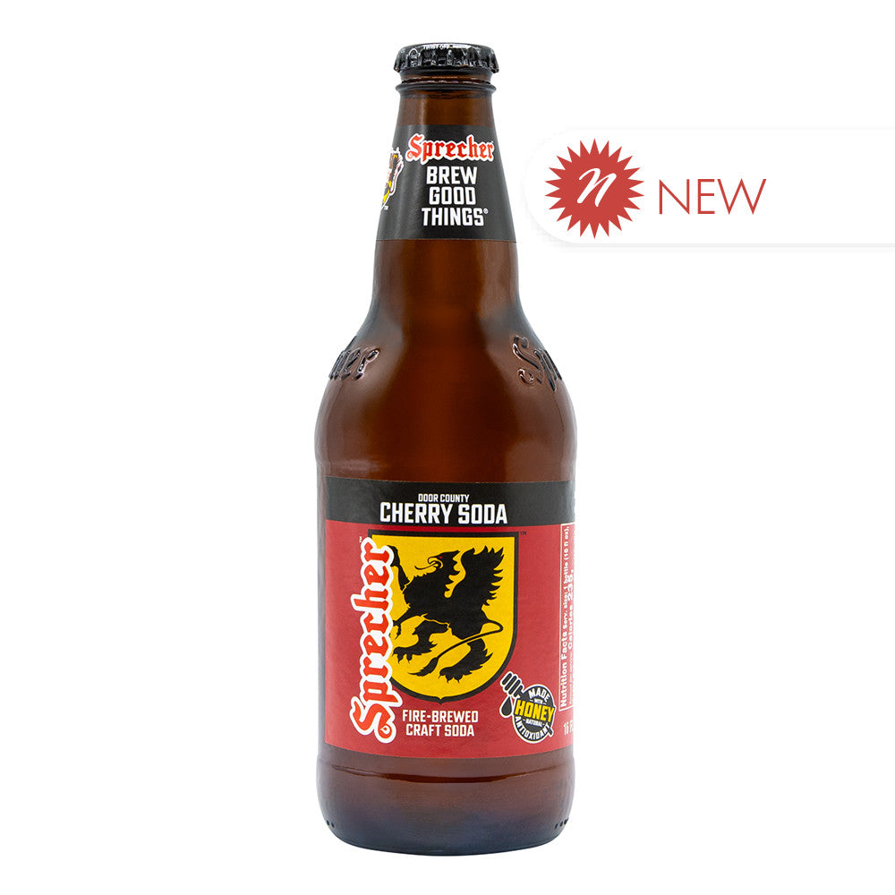 Wholesale Sprecher Cherry Soda 16 Oz Bottle- Bulk