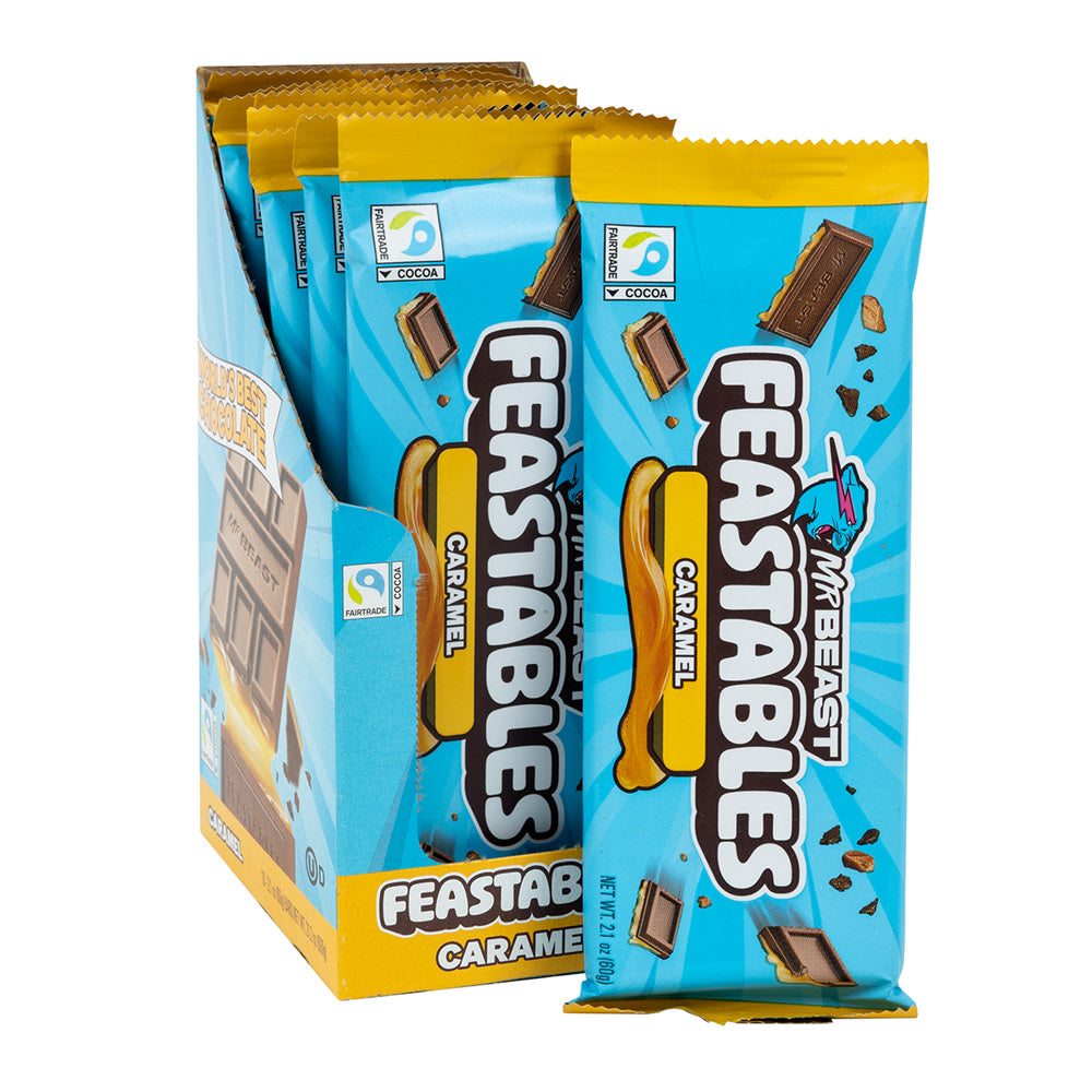 Wholesale Feastables Milk Chocolate Caramel Bar 2.1 Oz- Bulk