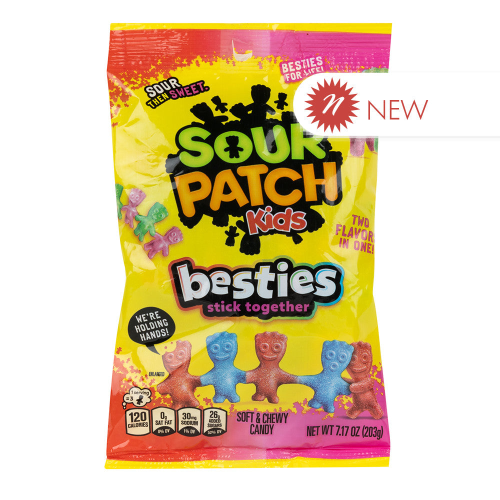 Wholesale Sour Patch Kids Besties 7.17 Oz Peg Bag- Bulk