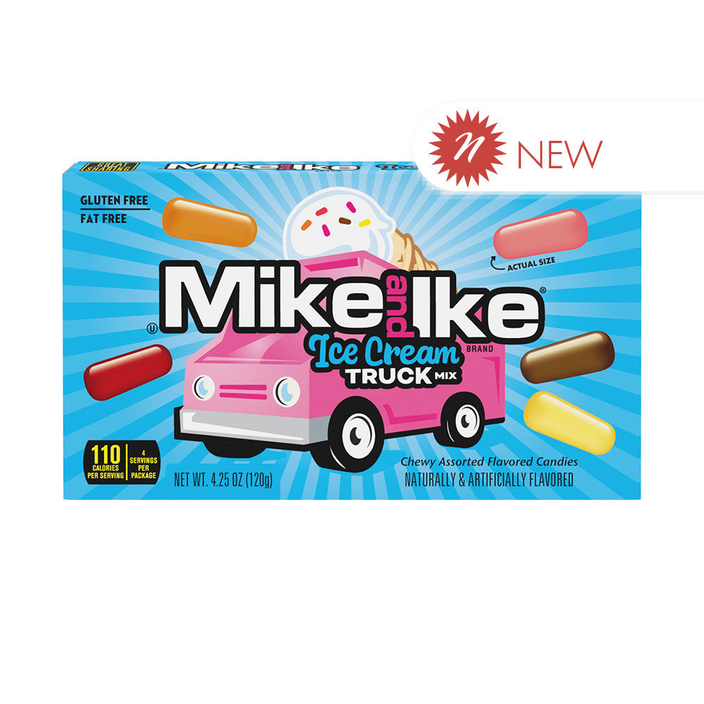 Wholesale Mike And Ike Ice Cream Truck Mix 4.25 Oz Theater Box- Bulk