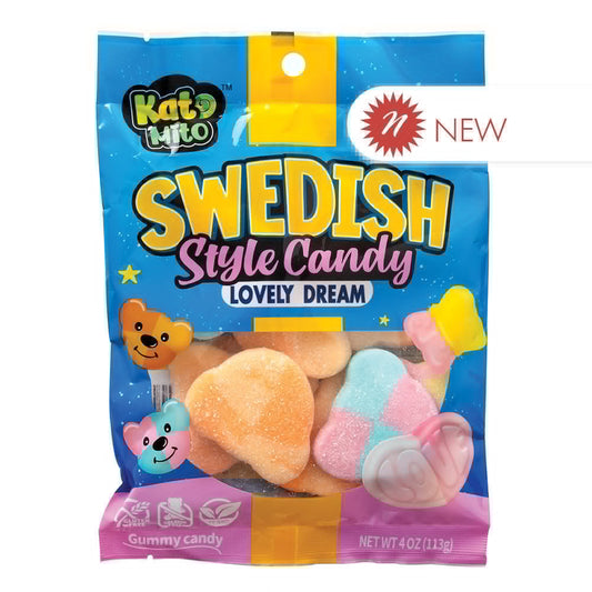 Wholesale Swedish Style Candy Lovely Dream 4 Oz Peg Bag- Bulk