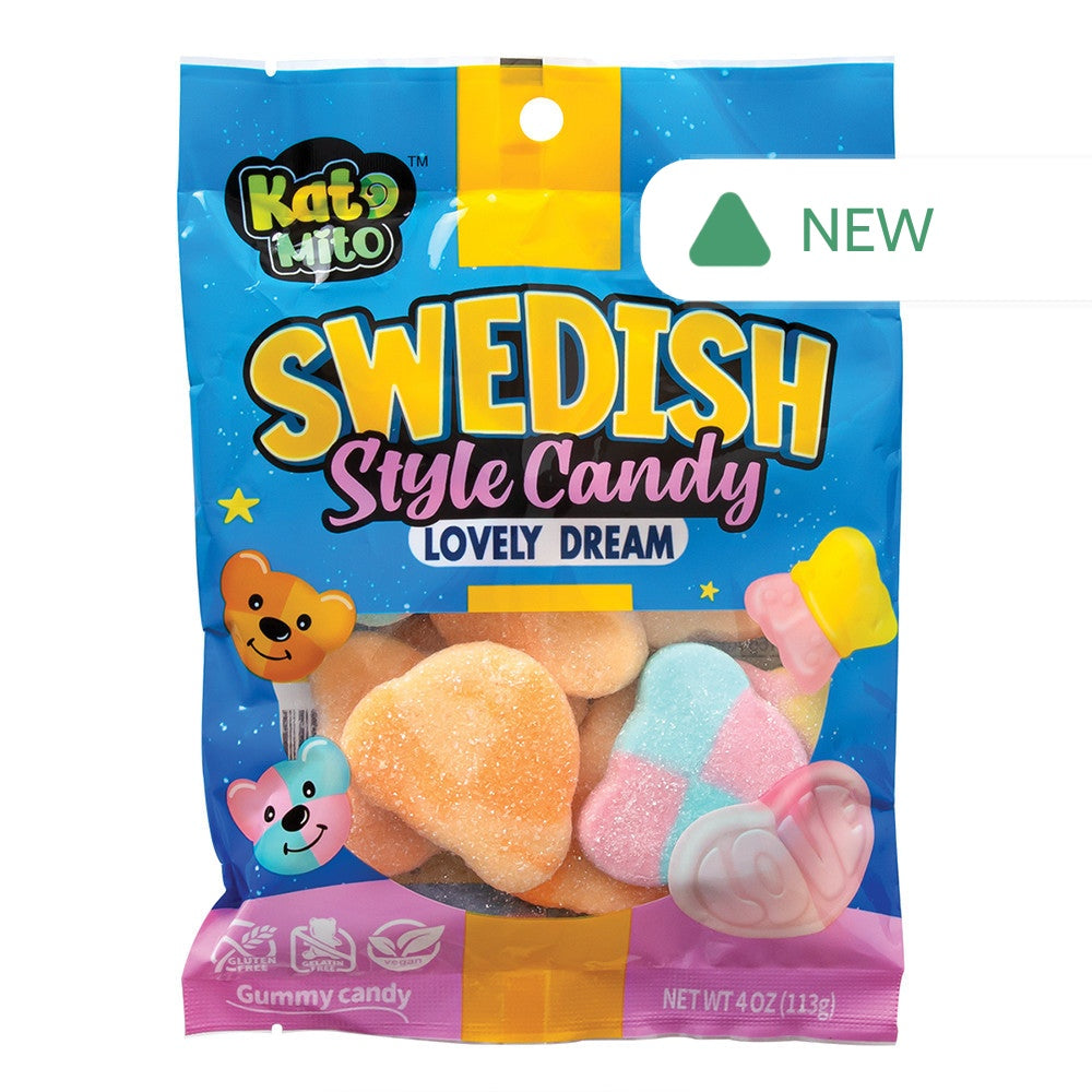 Wholesale Swedish Style Candy Lovely Dream 4 Oz Peg Bag- Bulk