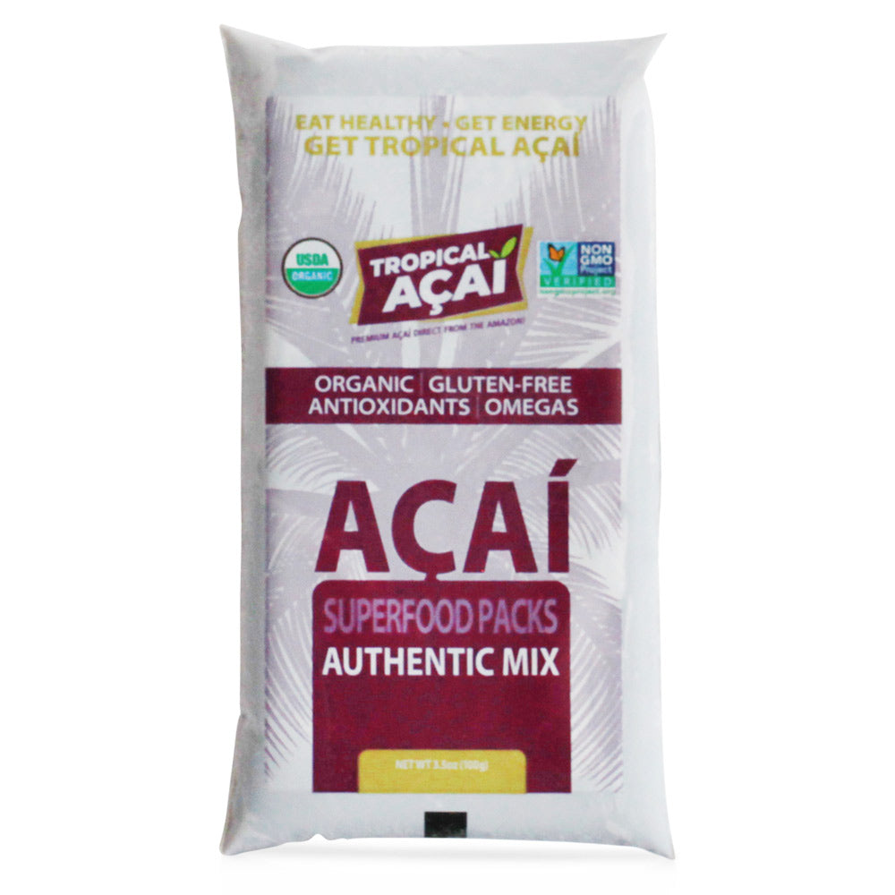 Wholesale Tropical Acai Case Organic Acai Pulp Pouch Zero Sugar- Bulk