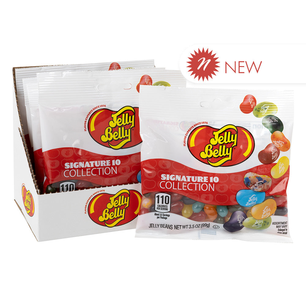 Wholesale Jelly Belly Signature 10 Collection 3.5 Oz Peg Bag- Bulk