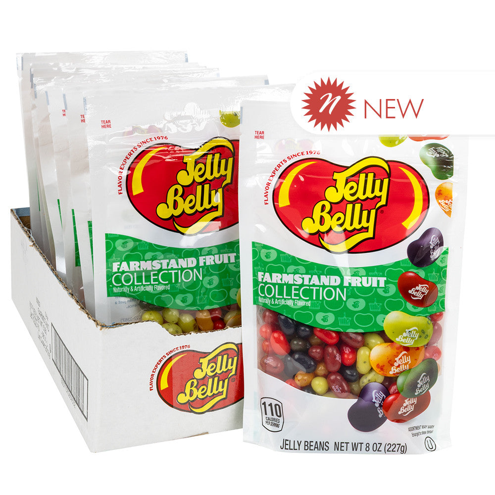 Wholesale Jelly Belly Farmstand Fruit Collection 8 Oz Pouch- Bulk