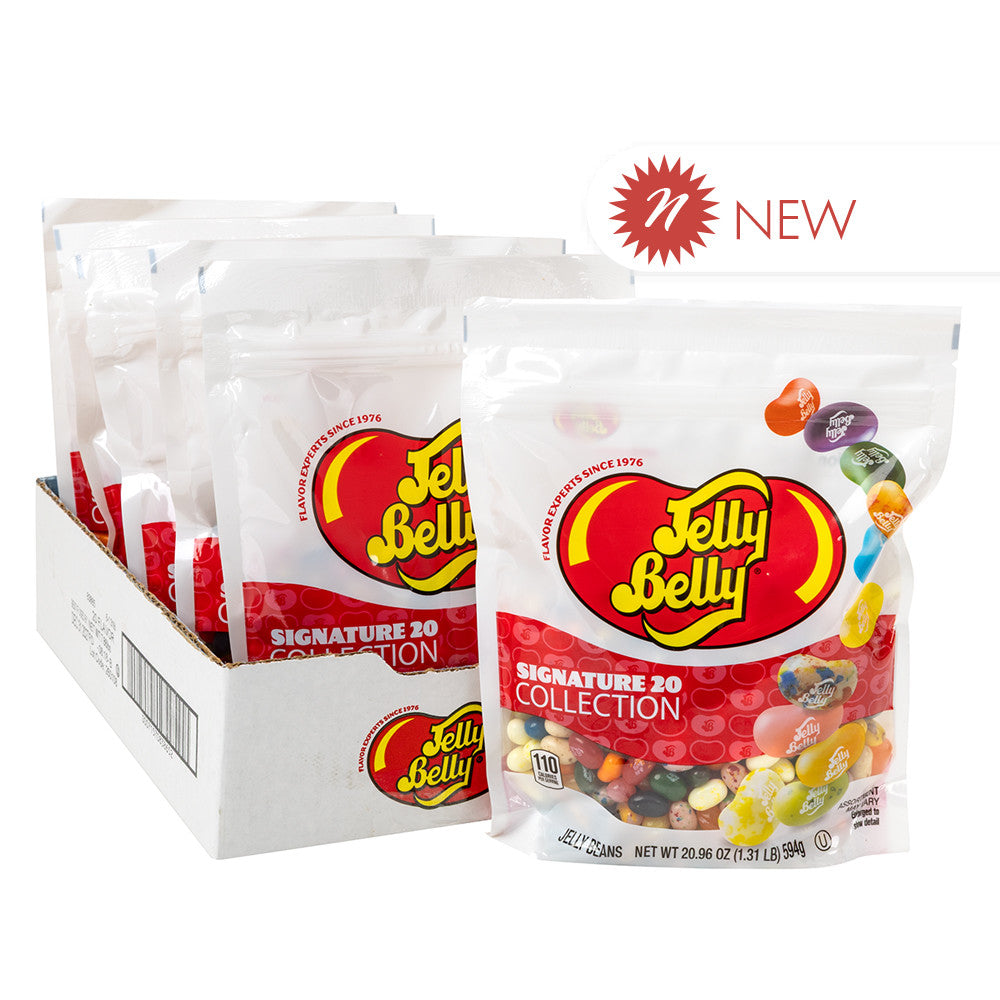 Wholesale Jelly Belly Signature 20 Collection 1.31 Lb Pouch Pk6- Bulk