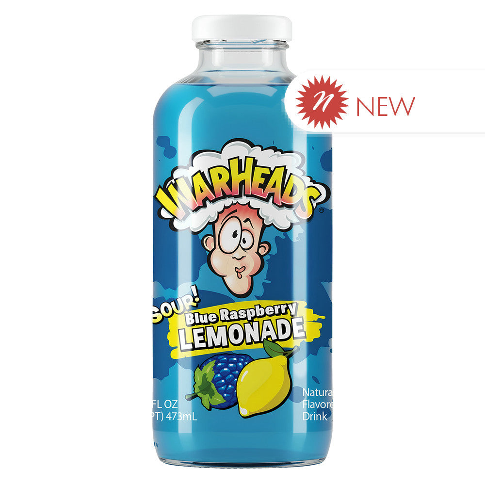 Wholesale Warheads Sour! Blue Raspberry Lemonade 16 Oz Bottle- Bulk
