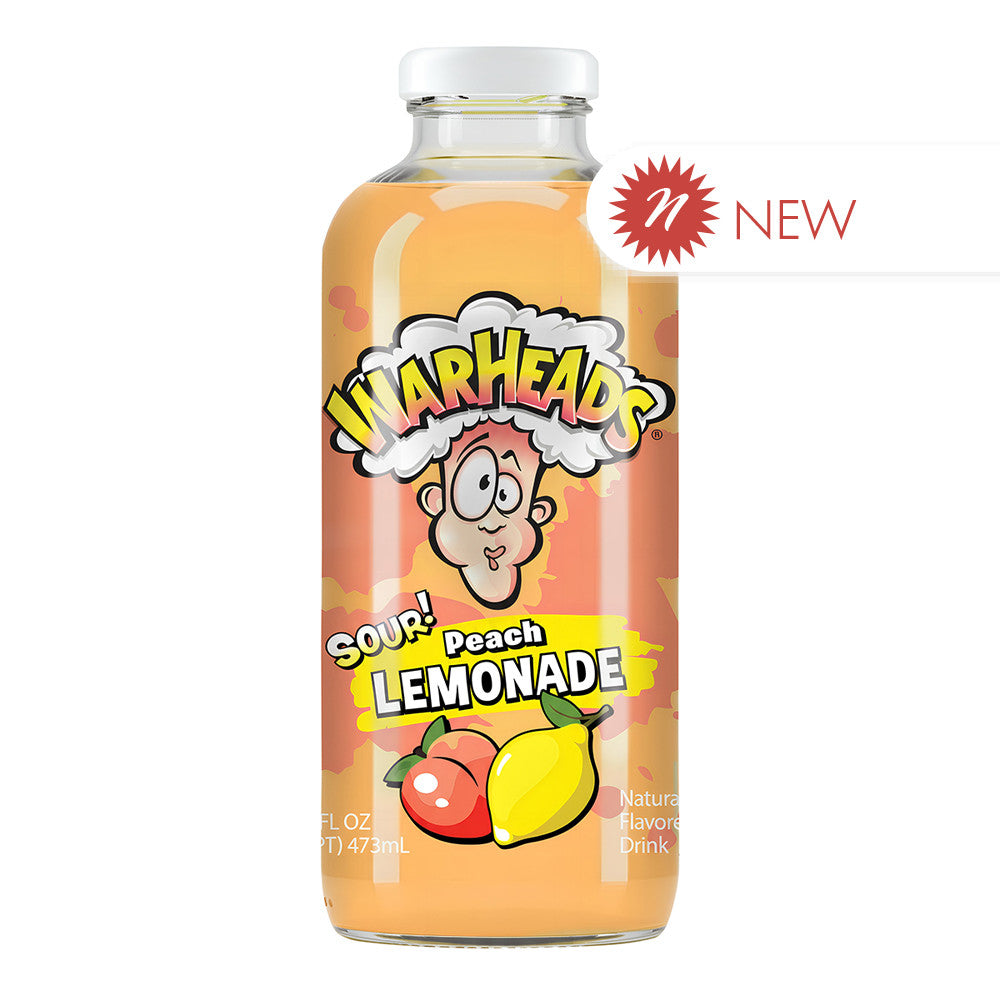 Wholesale Warheads Sour! Peach Lemonade 16 Oz Bottle- Bulk