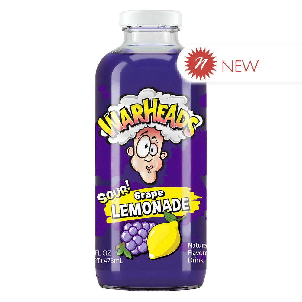 Wholesale Warheads Sour! Grape Lemonade 16 Oz Bottle- Bulk