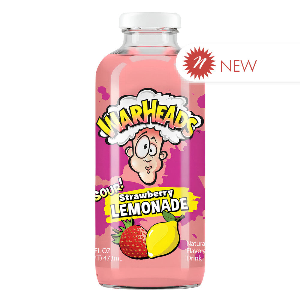 Wholesale Warheads Sour! Strawberry Lemonade 16 Oz Bottle- Bulk