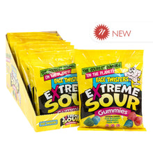 Wholesale Face Twisters Extreme Sour Gummies 3.5 Oz Peg Bag- Bulk