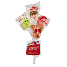 Wholesale Santa & Friends Fruit Punch Lollipop Bouquet 1.13 Oz- Bulk