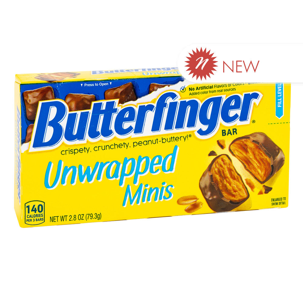 Wholesale Butterfinger Unwrapped Minis 2.8 Oz Theater Box- Bulk