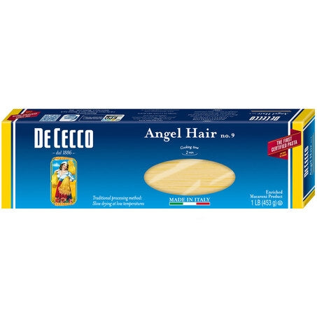 Wholesale De Cecco Case Capellini Pasta #9- Bulk