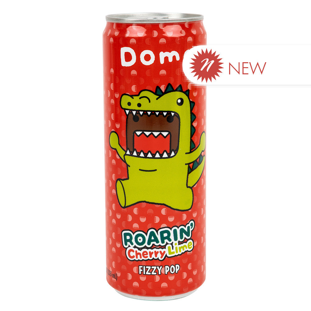 Wholesale Domo Roarin’ Cherry Lime Fizzy Pop 12 Oz Can- Bulk