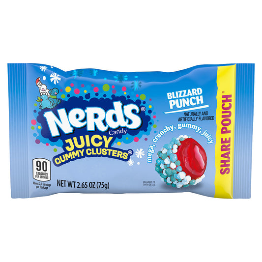 Wholesale Nerds Blizzard Punch Juicy Gummy Clusters 2.65 Oz Bag- Bulk