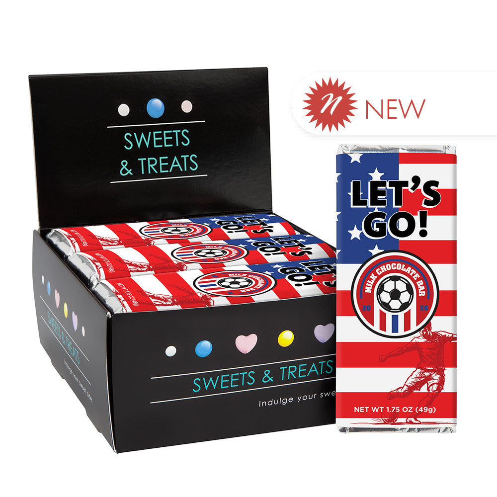 Wholesale MoMints Soccer Milk Chocolate 1.75 Oz Bar- Bulk